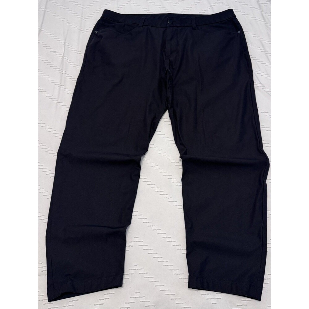 Lululemon ABC Pants Classic Fit Mens Warpstreme 36x28 Short Black Gym Casual